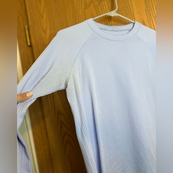 Lululemon Rest Less Ribbed Pullover Long Sleeve Top No Size Tag- Say L/XL - Picture 6 of 15